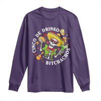 Cinco De Drinko Bitchachos Long Sleeve Shirt Funny Cinco De Mayo Drinking Mexican Fiesta