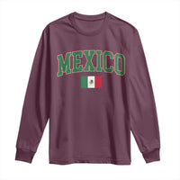 Mexico Flag Vintage Mexican Pride Heritage Long Sleeve Shirt