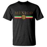 Mexican Heritage Pride T Shirt Mexico Vintage Flag Coat of Arms Graphic