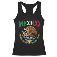 Mexican Coat Of Arms Mexico Vintage Flag Racerback Tank Top