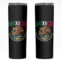 Mexican Coat Of Arms Mexico Vintage Flag Skinny Tumbler