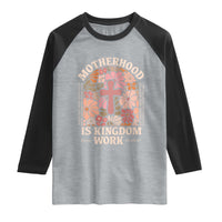 Christian Mom Raglan Shirt Motherhood Is Kingdom Work Floral Mother's Day