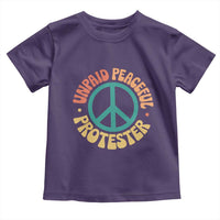 Unpaid Peaceful Protester Toddler T Shirt Social Justice Floral Peace Sign