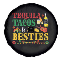Tequila Tacos And Besties Spare Tire Cover Funny Mexican Fiesta Cinco De Mayo