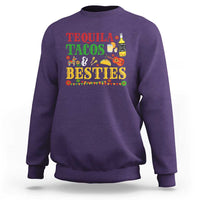 Tequila Tacos And Besties Sweatshirt Funny Mexican Fiesta Cinco De Mayo