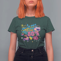 Back To 80s T Shirt For Women Retro Vintage 80's Eighties Costume Party - Wonder Print Shop