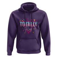 80s Hoodie Totally Rad Neon Vaporware Triangle - Wonder Print Shop