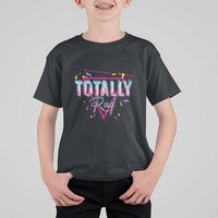 80s T Shirt For Kid Totally Rad Neon Vaporware Triangle - Wonder Print Shop