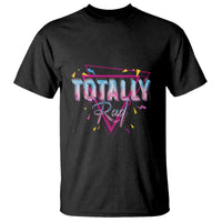 80s T Shirt Totally Rad Neon Vaporware Triangle - Wonder Print Shop