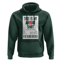 Travel Lover Hoodie This Is My Aiport Shirt Receipt Barcode - Wonder Print Shop