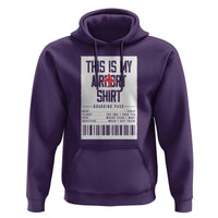 Travel Lover Hoodie This Is My Aiport Shirt Receipt Barcode - Wonder Print Shop