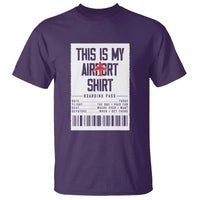 Travel Lover T Shirt This Is My Aiport Shirt Receipt Barcode - Wonder Print Shop