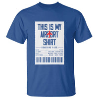 Travel Lover T Shirt This Is My Aiport Shirt Receipt Barcode - Wonder Print Shop