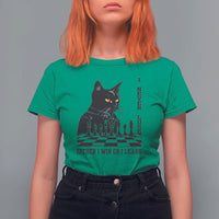 Chess Lover T Shirt For Women I Never Lose Either I Win Or I Learn Elegant Cool Cat - Wonder Print Shop