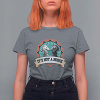 Funny Chess Lover T Shirt For Women It's Not A Horse Knight Horse - Wonder Print Shop