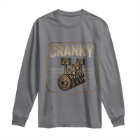 Funny Cranky Car Engine Crankshaft Cars Lover Mechanics Long Sleeve Shirt Fathers Day - Wonder Print Shop