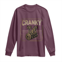 Funny Cranky Car Engine Crankshaft Cars Lover Mechanics Long Sleeve Shirt Fathers Day - Wonder Print Shop