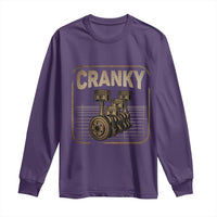 Funny Cranky Car Engine Crankshaft Cars Lover Mechanics Long Sleeve Shirt Fathers Day - Wonder Print Shop
