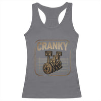 Funny Cranky Car Engine Crankshaft Cars Lover Mechanics Racerback Tank Top Fathers Day - Wonder Print Shop