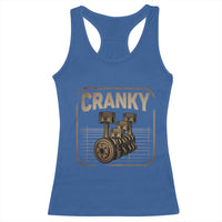 Funny Cranky Car Engine Crankshaft Cars Lover Mechanics Racerback Tank Top Fathers Day - Wonder Print Shop