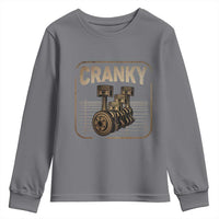 Funny Cranky Car Engine Crankshaft Cars Lover Mechanics Youth Sweatshirt Fathers Day - Wonder Print Shop