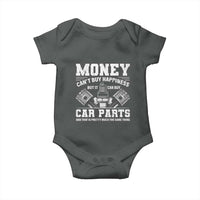 Funny Car Mechanic Gag Baby Onesie Money Cant Buy Happiness But It Can Buy Car Parts - Wonder Print Shop