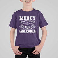 Funny Car Mechanic Gag T Shirt For Kid Money Cant Buy Happiness But It Can Buy Car Parts - Wonder Print Shop
