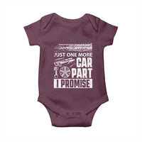 Funny Car Mechanic Just One More Car Part I Promise Baby Onesie Car Lover Gag - Wonder Print Shop