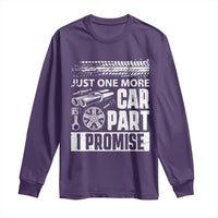 Funny Car Mechanic Just One More Car Part I Promise Long Sleeve Shirt Car Lover Gag - Wonder Print Shop