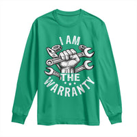 Funny I Am The Warranty Mechanic Long Sleeve Shirt Race Car Parts - Wonder Print Shop