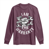 Funny I Am The Warranty Mechanic Long Sleeve Shirt Race Car Parts - Wonder Print Shop