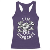 Funny I Am The Warranty Mechanic Racerback Tank Top Race Car Parts - Wonder Print Shop