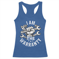 Funny I Am The Warranty Mechanic Racerback Tank Top Race Car Parts - Wonder Print Shop