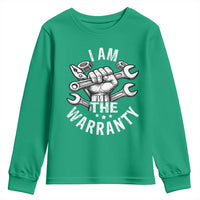 Funny I Am The Warranty Mechanic Youth Sweatshirt Race Car Parts - Wonder Print Shop
