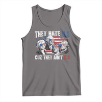 Funny They Hate Us Cuz They Ain't Us Tank Top Founding Fathers 4th of July American Flag - Wonder Print Shop