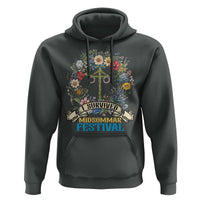 Funny I Survived Midsommar Festival Hoodie Sweden Summer Festival Maypole