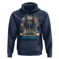Funny I Survived Midsommar Festival Hoodie Sweden Summer Festival Maypole