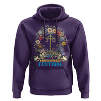 Funny I Survived Midsommar Festival Hoodie Sweden Summer Festival Maypole