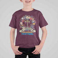 Funny I Survived Midsommar Festival T Shirt For Kid Sweden Summer Festival Maypole