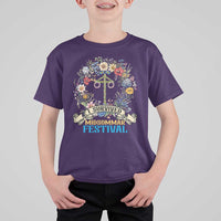 Funny I Survived Midsommar Festival T Shirt For Kid Sweden Summer Festival Maypole