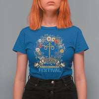 Funny I Survived Midsommar Festival T Shirt For Women Sweden Summer Festival Maypole