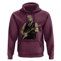 US Nation's Leader Playing Electic Rock Guitar Retro Vintage Hoodie