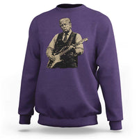 US Nation's Leader Playing Electic Rock Guitar Retro Vintage Sweatshirt