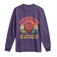 Dungeon Dad Like A Regular Dad But With More Dice Long Sleeve Shirt RPG Father Gamer