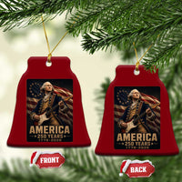 George Washington Playing Guitar USA 250th Anniversary Vintage 4th of July Ceramic Ornament