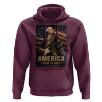 George Washington Playing Guitar USA 250th Anniversary Vintage 4th of July Hoodie