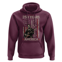 Abraham Lincoln Playing Guitar 4th July 250 Years America Hoodie