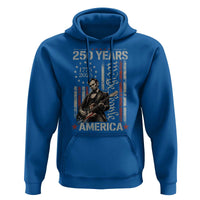 Abraham Lincoln Playing Guitar 4th July 250 Years America Hoodie