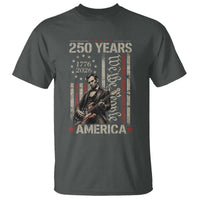 Abraham Lincoln Playing Guitar 4th July 250 Years America T Shirt