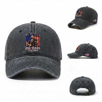 George Washington Playing Guitar 250th Anniversary USA Washed Cotton Baseball Cap We The People 250 Years 1776 2026